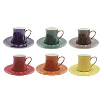 Jogo Xícara para Chá 200ml Galet Porcelana New Bone 6un L'Hermitage Jogo Xícara para Chá 200ml Galet Porcelana New Bone 6un L'Hermitage