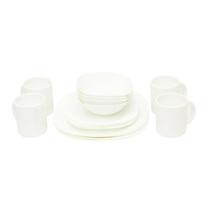 Jogo Xicaras C/Pires Branco 16 Pcs