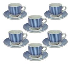 Jogo Xicaras Cafe Expresso De Porcelana 90 Ml Acqua - hauskraft