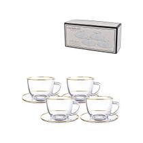Jogo Xícaras De Cafe 4 und Com Pires 65 ML Hauskraft Jogo Xícaras De Cafe 4 und Com Pires 65 ML Hauskraft