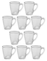 Jogo Xícaras De Vidro Para Café 90 ml Morocco Lines 10 Peças