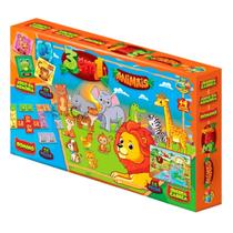 Jogos 3 Em 1 Animais Educativo - Dominó, Quebra Cabeça E Jogo Da Memória Jogos 3 Em 1 Animais Educativo - Dominó, Quebra Cabeça E Jogo Da Memória