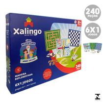 Jogos 6X1 Diversão Para Toda Família 240 Peças Xalingo 17354