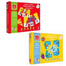 Jogos Alfabetização em Madeira Aprender Sílabas + Vogais - Brincadeira de criança Jogos Alfabetização em Madeira Aprender Sílabas + Vogais - Brincadeira de criança