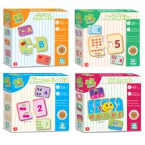 Jogos Alfabetização Escolar Em Madeira Alfabeto Contas Matematica - Nig