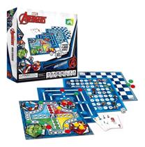 Jogos Clássicos Marvel - Ludo Trilha Sobe e Desce e Damas