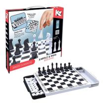 Jogos Clássicos Xadrez e Dama Educativo Elka - 1276