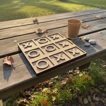 Jogos da Velha em MDF 20x20cm Tabuleiro Brinquedo - Presente - Lembrancinha - Jogo