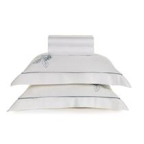 Jogos de Cama 4 Peças Lençol Queen com Elástico 2 Fronhas e Sobre Lençol Cetim de Algodão 300 Fios Aster Karsten