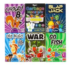 Jogos de Cartas Regal Games para Crianças - Go Fish, Crazy Eights e Old Maid