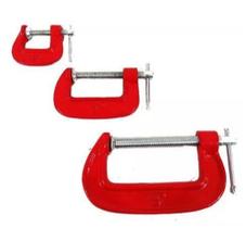 Jogos De Grampo Sargento Tipo C 1, 2 E 3 Prendedor Madeira - Brasfort