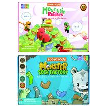Jogos de Matemática Combo Logic Roots Mountain Raider e Monster Socks