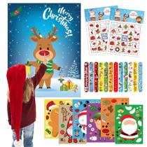 Jogos de Natal Funnlot 4 em 1 para famílias com pulseiras Slap Jogos de Natal Funnlot 4 em 1 para famílias com pulseiras Slap