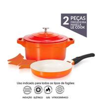 Jogos De Panelas Premier Orange 2 Peças Le Cook