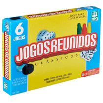 Jogos de tabuleiros reunidos 6 em 1 NIG