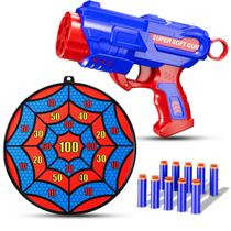 Jogos de tiro Toys M&LD com arma Blaster, alvos e 10 dardos