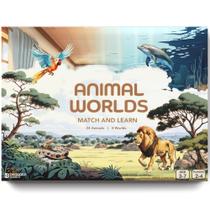 Jogos decodificados de jogos de memória Animal Worlds para crianças de 3 a 5 anos