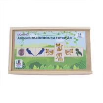 Jogos Domino De Frutas 28 Peças Brinquedos madeira Educacionais