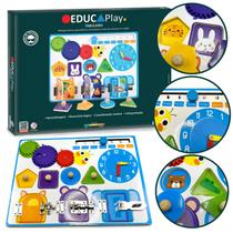 Jogos Educativos Intantil Tabuleiro de Madeira TDAH Autismo