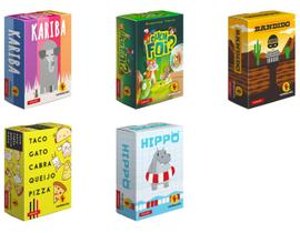 Jogos Pocket Kariba + Quem Foi + Bandido + Taco Gato + Hippo - PaperGames