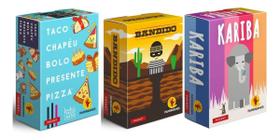 Jogos Pocket Papergames Bandido + Kariba + Taco Chapeu