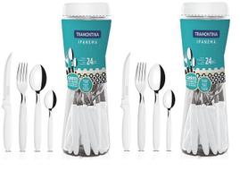 Jogos Talheres Faqueiro Tramontina Ipanema 48 Peças Branco