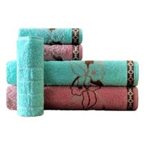 Jogos Toalha 3 Peças Banhão Gigante Piso Pezinho - Luxo Hortência Mafratex