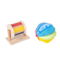 Jogue Kit Adena Montessori Montessori Mirror Peekaboo Knob Puzzle