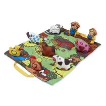 Jogue Mat Melissa e Doug Take-Along Farm com 9 animais