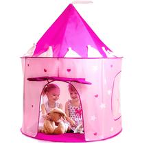 Jogue Tent Play22 Princess Castle Pink com estrelas que brilham no escuro