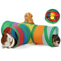 Jogue Tunnel YUEPET 3 Way para Guinea Pig Chinchilla Ferret Jogue Tunnel YUEPET 3 Way para Guinea Pig Chinchilla Ferret
