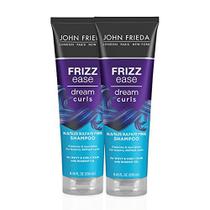 John Frieda Frizz Facilidade Dream Curls Curly Hair Shampoo, SLS/SLES Sulfate Free, Ajuda a Controlar Frizz, com tecnologia de aprimoramento de cachos, recheio de meia, 8,45 onças fluidas (pacote de 2)