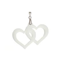 Joia De Leite Materno - Coração Duplo Vazado Joia De Leite Materno - Coração Duplo Vazado