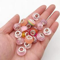 Joias da pulseira de cristal diy criativa infantil fazendo kit pink gift box set (rosa)