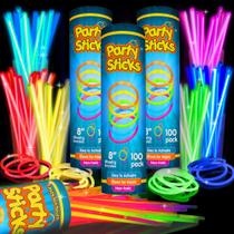 Joias Glow Sticks, lembrancinhas de festa, pacote com 300 palitos de festa Joias Glow Sticks, lembrancinhas de festa, pacote com 300 palitos de festa