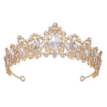 Jóias Kamirola Baroque Queen Crown Strass 11cm