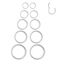 Joias para Piercing LEE&RO Argolas Clicker Articuladas 16G Prata Joias para Piercing LEE&RO Argolas Clicker Articuladas 16G Prata