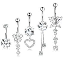 Joias para Piercing Leocuci Argolas Pendentes em Aço Cirúrgico 14G Joias para Piercing Leocuci Argolas Pendentes em Aço Cirúrgico 14G