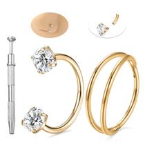 Joias para piercing no nariz FUNLMO Horseshoe Ring 20G 9mm G23 Titanium Joias para piercing no nariz FUNLMO Horseshoe Ring 20G 9mm G23 Titanium