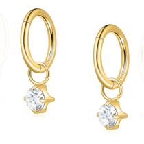 Joias Rook Piercing Limerencia G23, argolas de titânio, 6 mm, 8 mm Joias Rook Piercing Limerencia G23, argolas de titânio, 6 mm, 8 mm