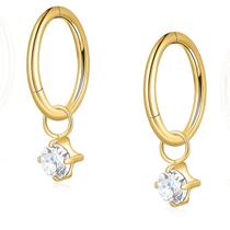 Joias Rook Piercing Limerencia G23, argolas de titânio, 6 mm, 8 mm Joias Rook Piercing Limerencia G23, argolas de titânio, 6 mm, 8 mm