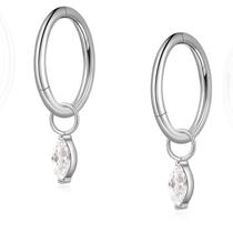 Joias Rook Piercing Limerencia G23, argolas de titânio, 6 mm, 8 mm Joias Rook Piercing Limerencia G23, argolas de titânio, 6 mm, 8 mm