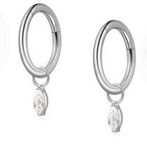 Joias Rook Piercing Limerencia G23, argolas de titânio, 6 mm, 8 mm Joias Rook Piercing Limerencia G23, argolas de titânio, 6 mm, 8 mm