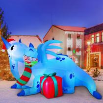 Joiedomi Dragon inflável de Natal de 6 pés com LEDs ao ar livre Joiedomi Dragon inflável de Natal de 6 pés com LEDs ao ar livre
