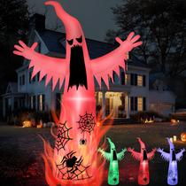 Joiedomi Giant Ghost inflável de Halloween de 12 pés com luz