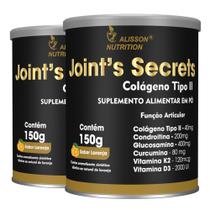 Joints Secrets Colageno tipo 2 Condroitin Glucosamin Curcumina Vitaminas K2 D3 2x150 gramas