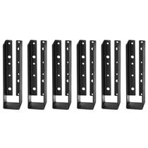 Joist Hanger GBGS 6 peças, 2 x 8, flange oculto, aço preto