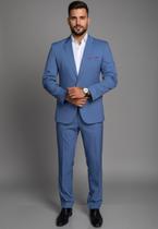 Jordhan Alta Costura Poliviscose Terno Masculino Premium Virtus Bleu Jordhan Alta Costura Poliviscose Terno Masculino Premium Virtus Bleu