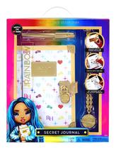 Jornal de moda Rainbow High Secret Journal para crianças de 6 a 12 anos