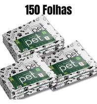 Jornal Pet Limpo Higiênico Biodegradável Kit C/ 150 Fls Branco